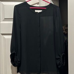 LOFT Women's Elegant Black Blouse